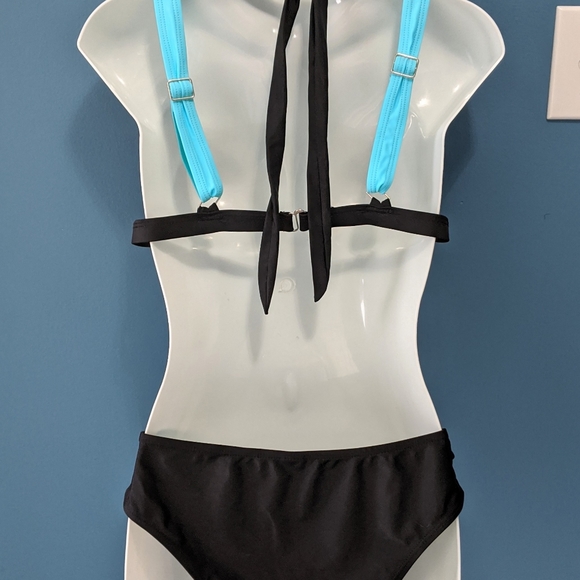 NEW - BLUE & BLACK BIKINI - Picture 3 of 9